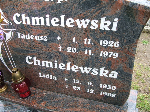Lidia Chmielewska 1930 Oława Gmina - Grobonet - Wyszukiwarka osób pochowanych