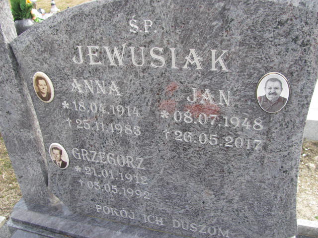 Anna Jewusiak 1914 Oława Gmina - Grobonet - Wyszukiwarka osób pochowanych